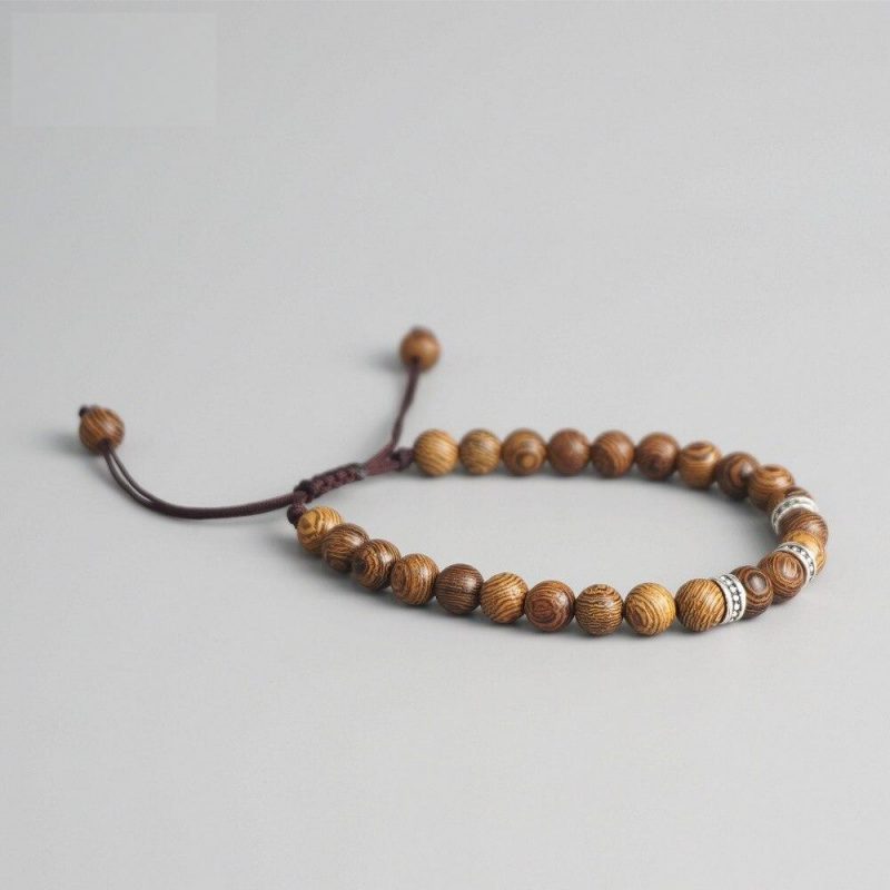 Bracelet Tib Tain En Perles De Bois De Santal Univers Yoga