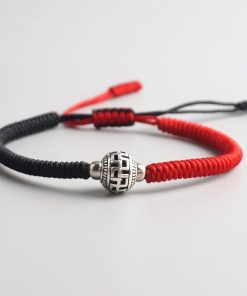 Bracelet svastika tibétain