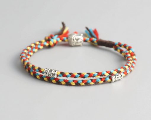 Bracelet artisanal Tibétain multicolores